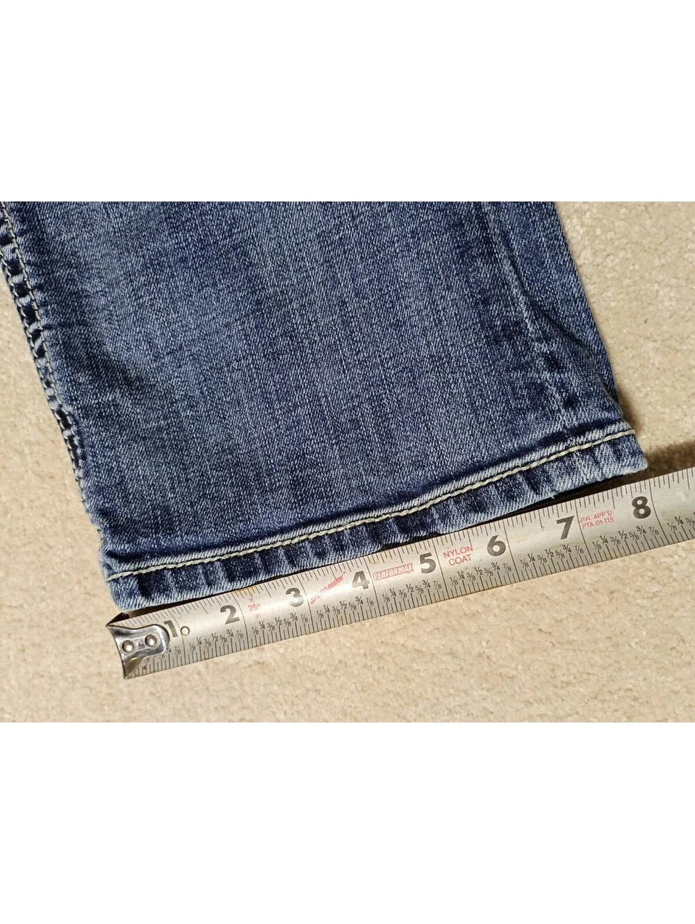 Rock Revival Jeans Men 34x31 Briley Straight Fit Embroidered Denim Pants Flap
